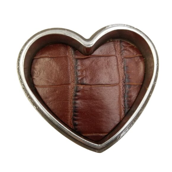 Brighton Heart Shaped Jewelry Trinket Box With Intricate Floral Design HTF - Picture 10 of 15